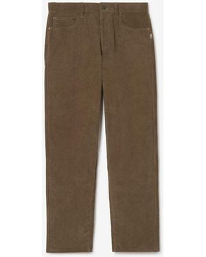 Burberry Corduroy Trousers - Green