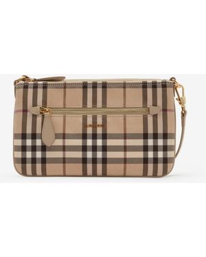 Burberry Check Zip Pouch - Multicolour