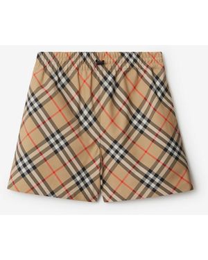 Burberry Classics Check Shorts - Natural