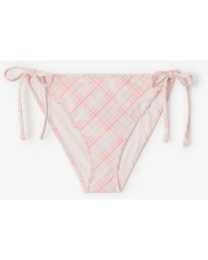 Burberry Check Bikini Briefs - Pink
