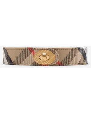 Burberry Check Cotswolds Belt - Metallic