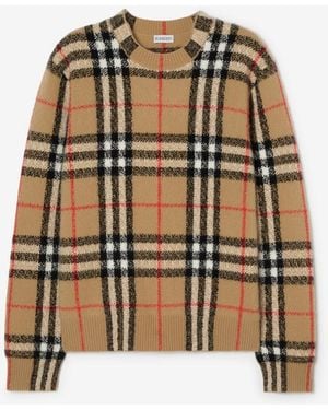 Burberry Check Cashmere Jumper - Multicolour