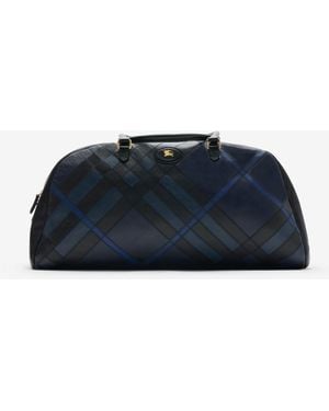 Burberry Extra Large Highlands Bowling Bag​ - Blue