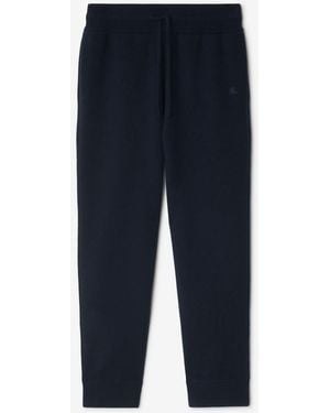 Burberry Cashmere Blend Jogging Trousers - Blue