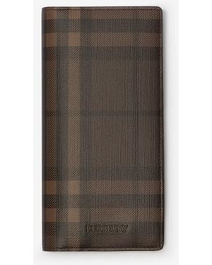 Burberry City Check Continental Wallet - Brown