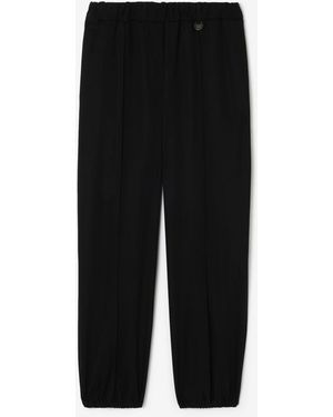 Burberry Wool Jogging Trousers - Black