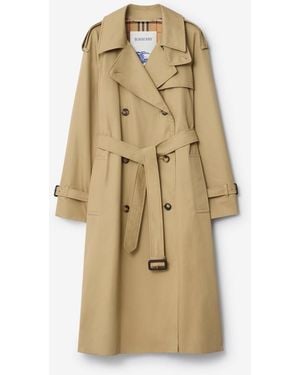 Burberry Long Castleford Trench Coat - Natural