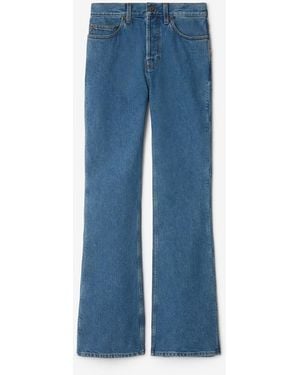 Burberry High Rise Bootcut Jeans - Blue