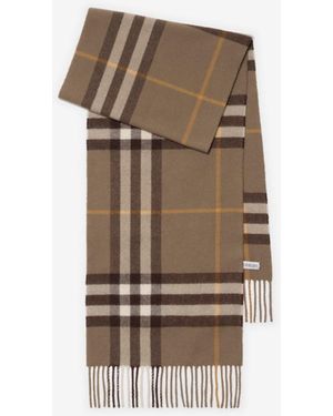 Burberry Check Cashmere Scarf - Natural