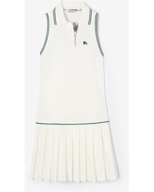 Burberry Cotton Piqué Tennis Dress - White