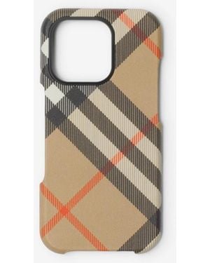 Burberry Check Iphone 16 Pro Case - Natural