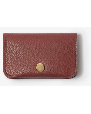 Burberry Leather Coin Case - Purple