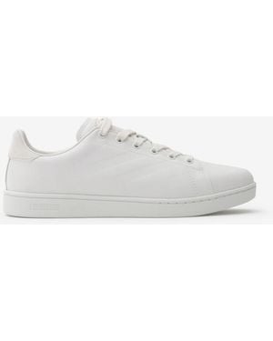 Burberry Embossed Check Leather Set Sneakers​ - Blanc