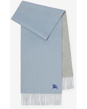 Burberry Reversible Cashmere Scarf - Blue