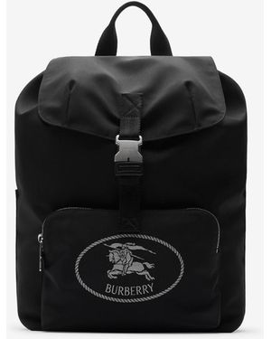 Burberry Orkney Flap Backpack - Schwarz
