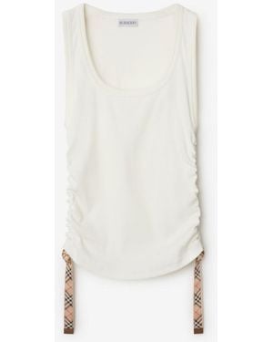 Burberry Ruched Top - White
