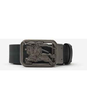 Burberry Reversible Check Rider Belt - Black