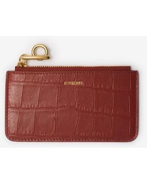 Burberry Rocking Horse Zip Card Case​ - Red