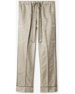 Burberry Sunflower Silk Pyjama Trousers - Natur