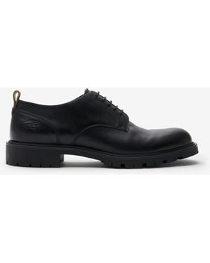 Burberry Leather Rogue Derby Shoes - Black