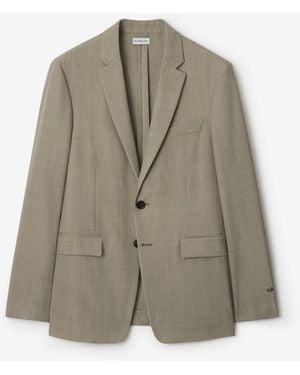 Burberry Wool Tailored Jacket - Gris