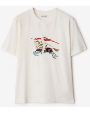 Burberry Ekd Cotton T-Shirt - White