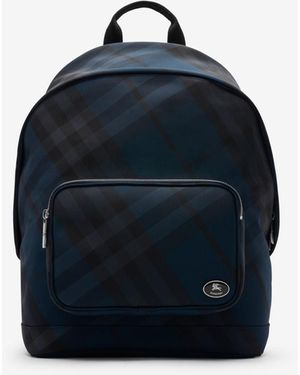 Burberry Grid Backpack - Blue