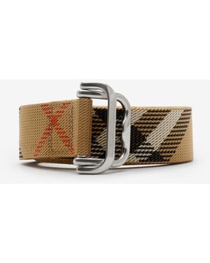 Burberry Check Webbing Belt - Multicolour