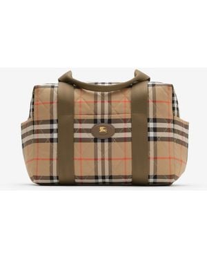 Burberry Childrens Check Nylon Baby Changing Bag - Multicolour