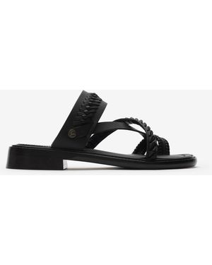 Burberry Leather Baez Sandals​ - Black