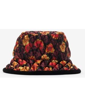 Burberry Geranium Leaf​ Nylon Bucket Hat - Red