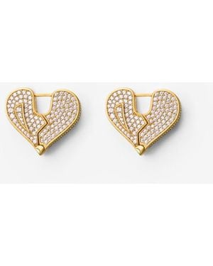 Burberry Souvenir Pavé Earrings - Mettallic