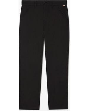 Burberry Cotton Twill Chinos - Black