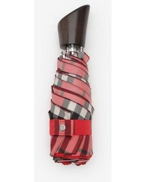 Burberry Check Folding Umbrella - Red