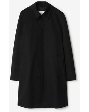 Burberry Cashmere Mid-Length Car Coat - Black