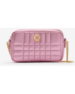 Burberry Mini Quilted Leather Camera Bag - Pink