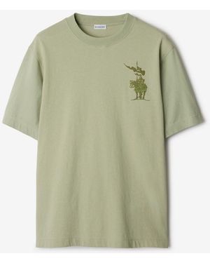 Burberry Ekd Cotton T-Shirt - Green