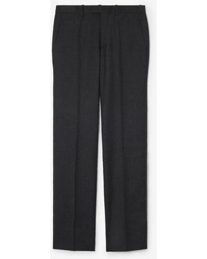 Burberry Wool Cashmere Sloane Tailored Trousers - Black