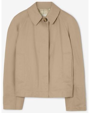 Burberry Tropical Gabardine Tickhill Jacket - Natural