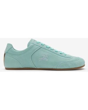 Burberry Leather Knight Runner Sneakers - Green