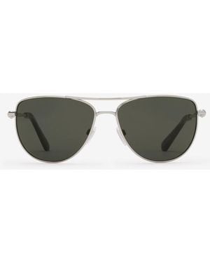 Burberry Metal Logo Square Sunglasses - Green