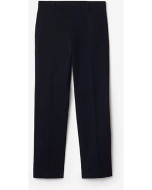 Burberry Cotton Twill Chinos - Blue