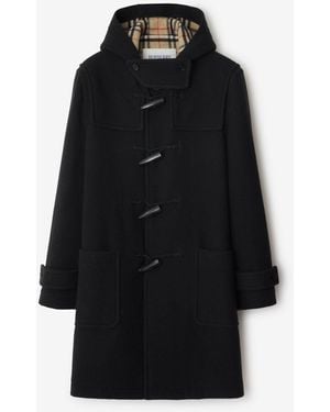 Burberry Wool Duffle Coat - Black