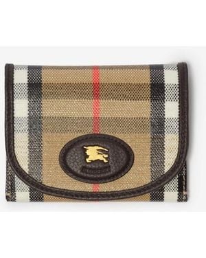 Burberry Highlands Coin Pouch & Card Case - White
