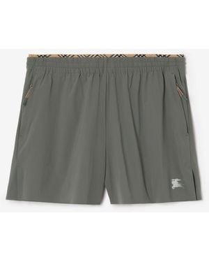 Burberry Stretch Nylon Shorts - Grey