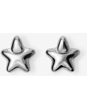 Burberry Star Earrings - Weiß