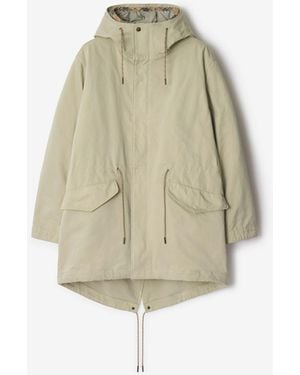 Burberry Detachable Warmer Nylon Blend Parka - Natural