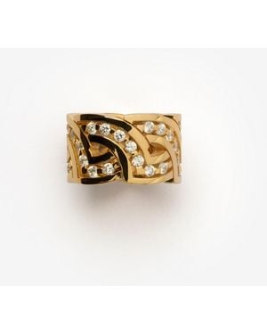 Burberry Shield Infinity Ring - White