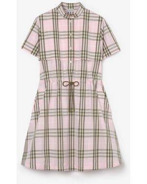 Burberry Check Cotton Dress - Multicolour