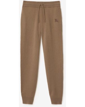 Burberry Wool Blend Track Trousers - Natural